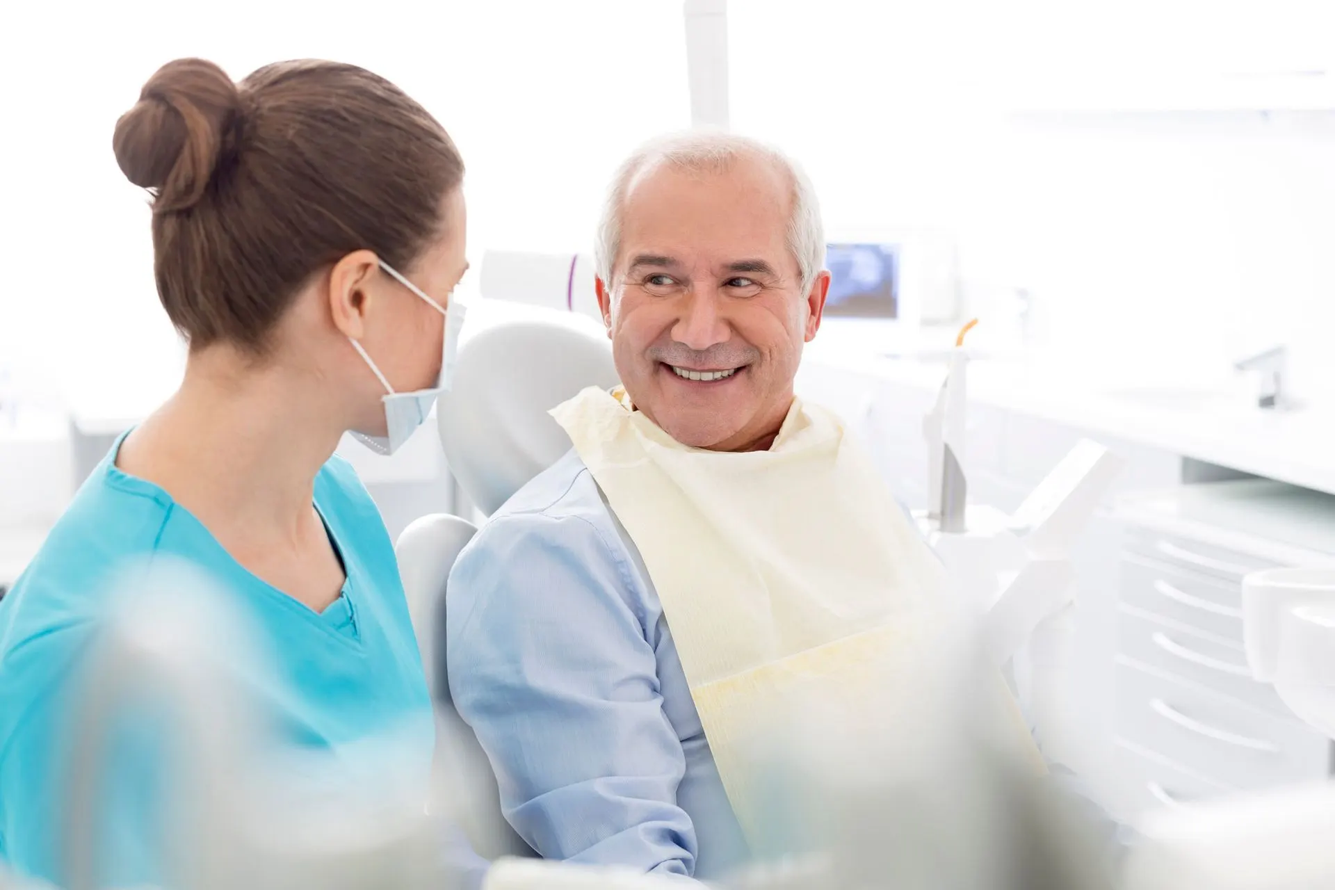 Alpine Dental patient enjoying a comfortable visit