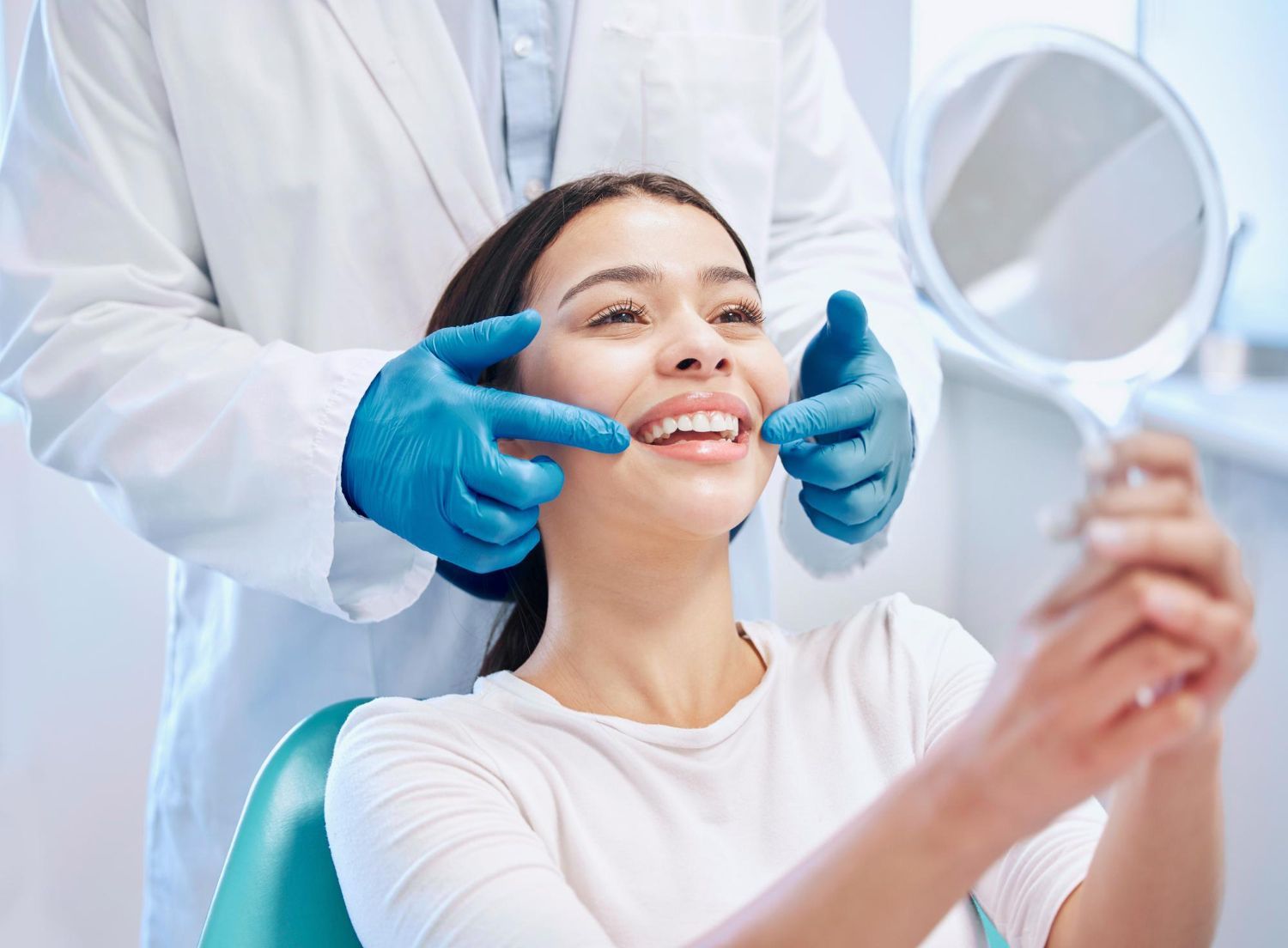 Dentist performing root canal procedure