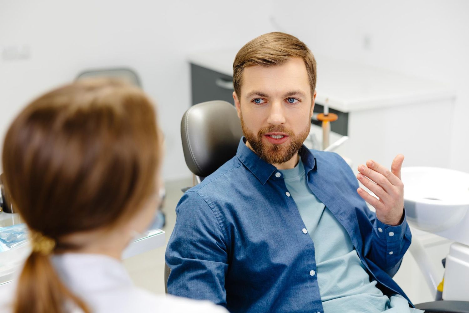 Happy patient smiling after same-day treatment
